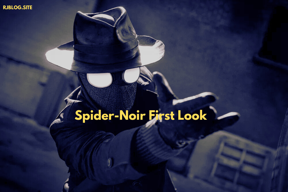 Nicolas Cage in black Spider-Noir costume – first look.