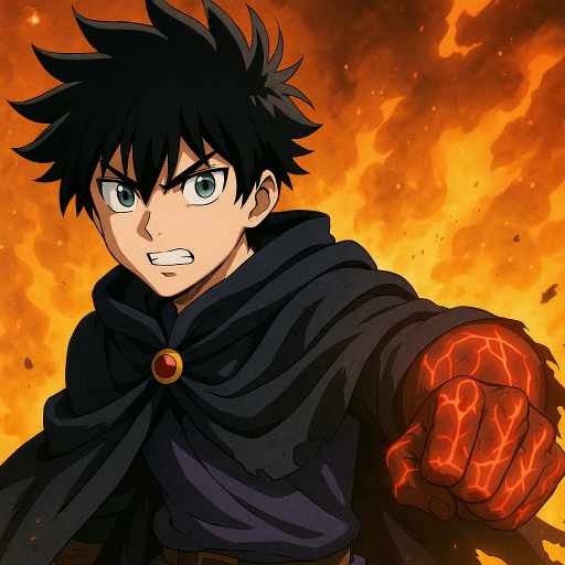 Must-Watch Summer 2025 Anime
Anime boy with glowing red fist and dark cloak standing in flames, showcasing fire-based powers and heroic intensity.